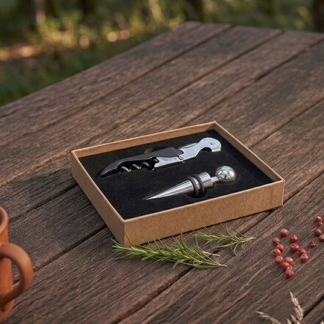 SET DE VINO SACACORCHO TAPÓN